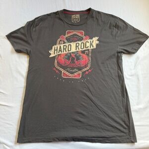 Hard Rock Cafe T-shirts Black Mens Large Houston 1971 Graphic T shirt Cotton